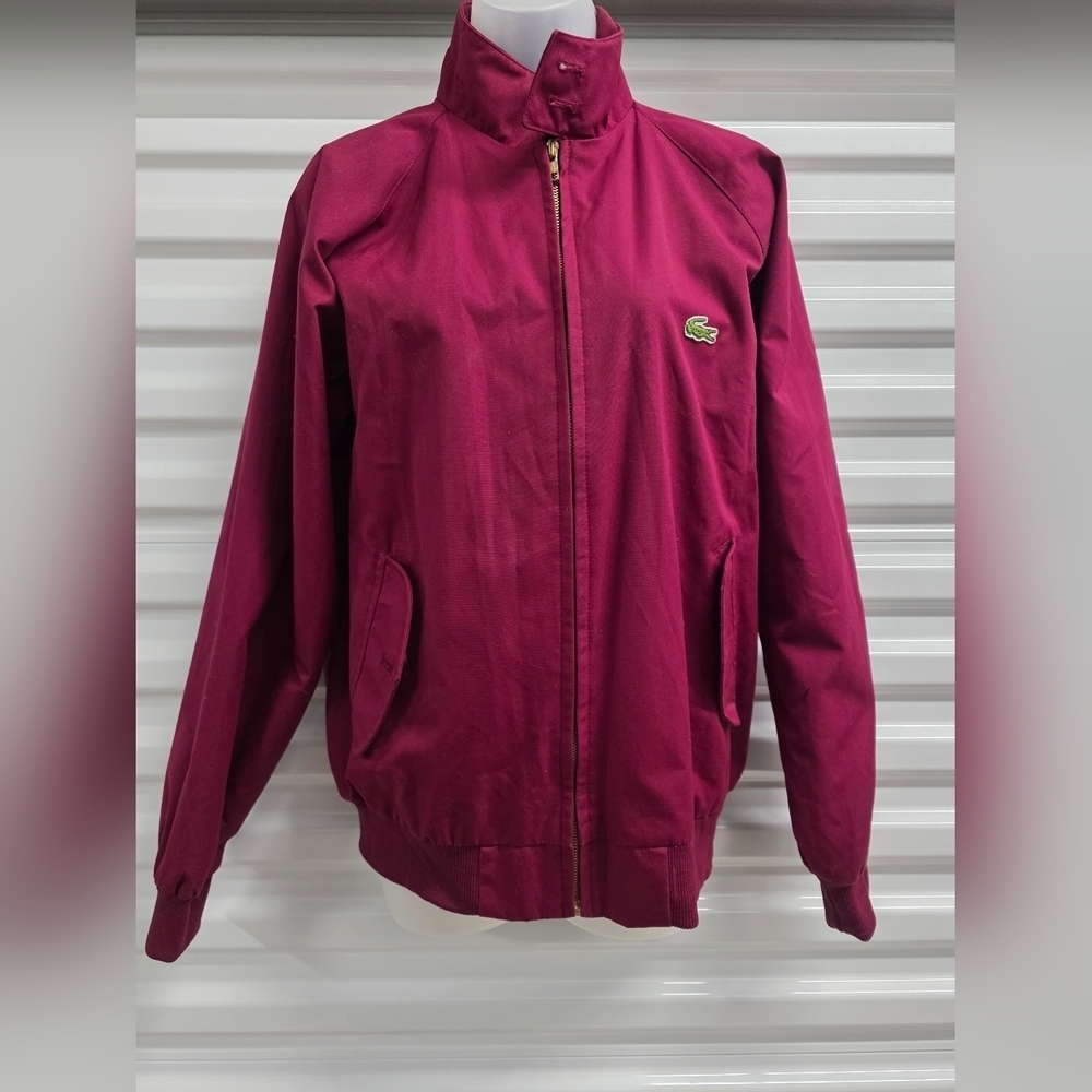 Vintage Lacoste Deep Burgundy Zip-Up Jacket